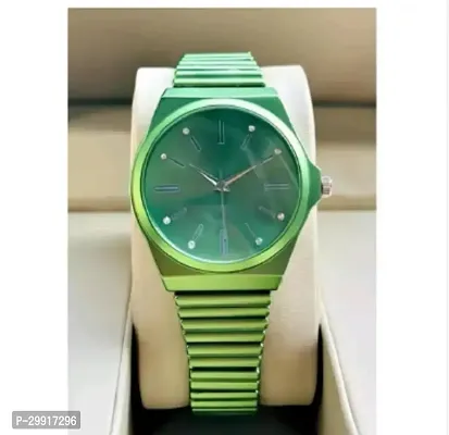 Stylish Green Metal Analog Watches For Women-thumb2