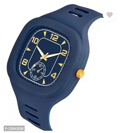 Stylish Blue PU Analog For Men-thumb2