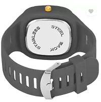 Stylish Grey PU Analog For Men-thumb2