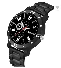 Stylish Black PU Analog Watches For Men-thumb3