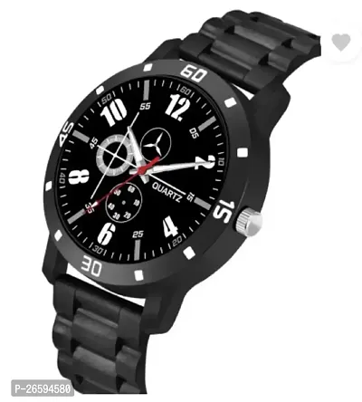 Stylish Black PU Analog Watches For Men-thumb4