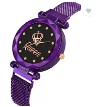 Stylish Metal Analog Watch For Women-thumb1