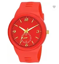 Stylish Red PU Analog Watches For Men-thumb2