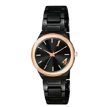 Stylish Black Metal Analog Watches For Women-thumb3