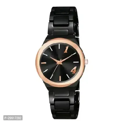 Stylish Black Metal Analog Watches For Women-thumb4