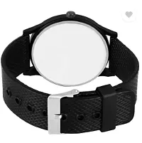 Stylish Black PU Analog Watches For Men-thumb2