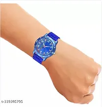 Stylish Blue PU Analog Watches For Men-thumb2