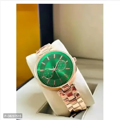 Stylish Golden Metal Analog Watches For Women-thumb2