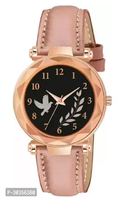 Stylish Genuine Leather Analog Watch For Women-thumb0