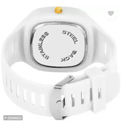 Stylish White PU Analog Watches For Men-thumb3