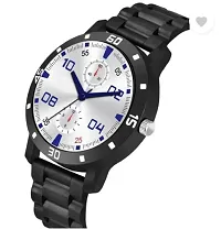 Stylish White PU Analog Watches For Men-thumb2