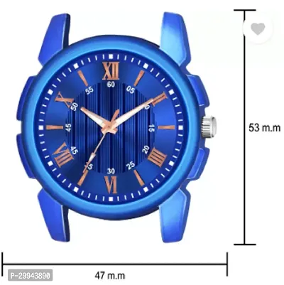 Stylish Blue PU Analog For Men-thumb4