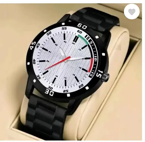 Stylish PU Analog Watch For Men