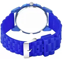 Stylish Blue PU Analog For Men-thumb1