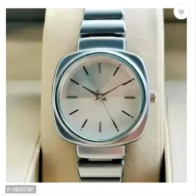 Stylish Silver Metal Analog Watches For Women-thumb2