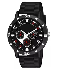 Stylish Black Analog Watches For Men-thumb1