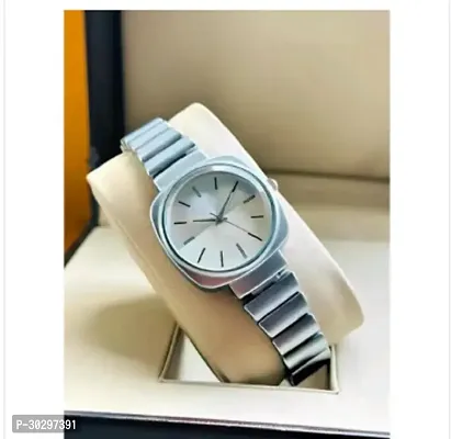 Stylish Silver Metal Analog Watches For Women-thumb0