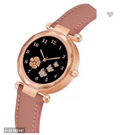 Butterfly Design Premium Leather Watch For Girls And Women-thumb2