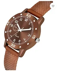 Stylish Brown PU Analog Watches For Women-thumb2