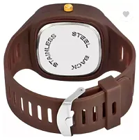 Stylish Brown PU Analog Watches For Men-thumb2