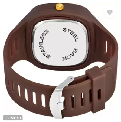 Stylish Brown PU Analog Watches For Men-thumb3