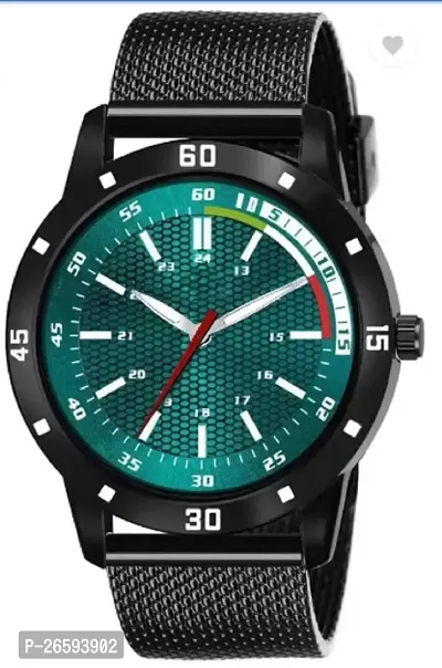 Stylish Blue PU Analog Watches For Men-thumb0