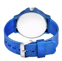 Stylish Blue PU Analog Watch For Men-thumb1