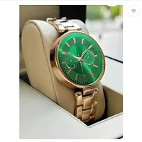 Stylish Golden Metal Analog Watches For Women-thumb1