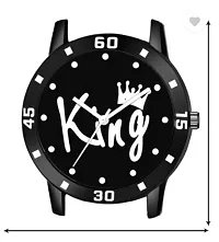 Stylish Black PU Analog Watch For Men-thumb2