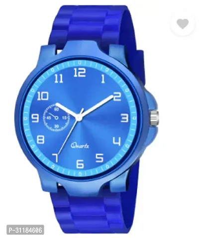 Stylish Blue PU Analog Watch For Men