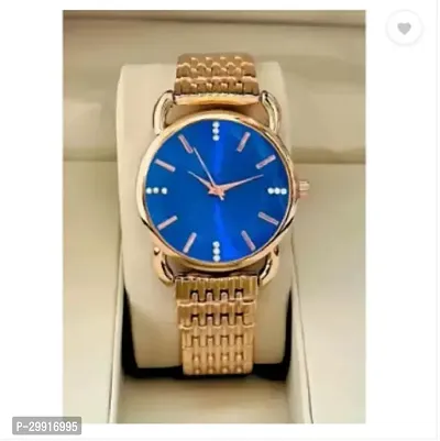 Stylish Golden Metal Analog Watches For Women-thumb2