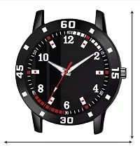 Stylish Black PU Analog Watches For Men-thumb2