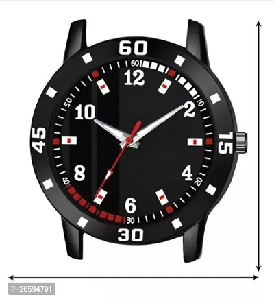 Stylish Black PU Analog Watches For Men-thumb3