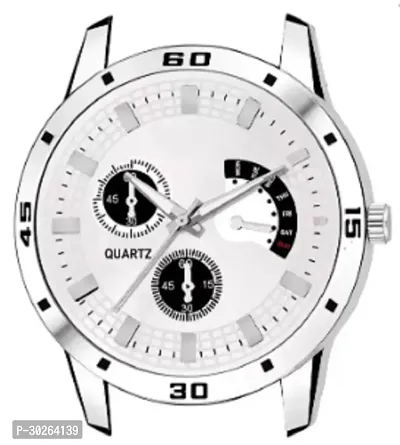 Stylish Silver Metal Analog Watch For Men-thumb3