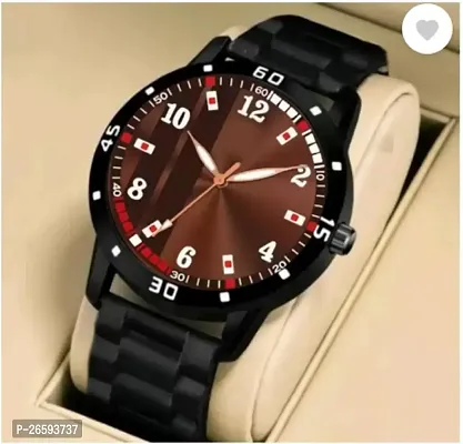 Stylish Brown PU Analog Watches For Men