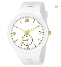 Stylish White Analog Watches For Men-thumb2