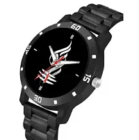 Stylish Black PU Analog For Men-thumb2