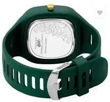 Stylish Green PU Analog Watch For Men-thumb1