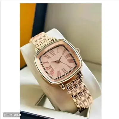 Miss Perfect G Roman Dial Square Db Gold Belt Women Analog Watch-thumb2