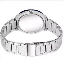 Miss Perfect Silver Dial Blue Ring Cash Silver Belt Women Watch-thumb2