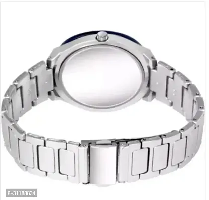 Miss Perfect Silver Dial Blue Ring Cash Silver Belt Women Watch-thumb3