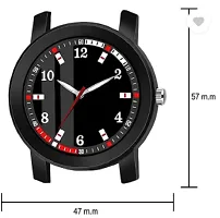 Stylish Black PU Analog Watches For Men-thumb2