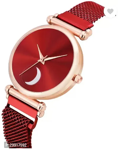 Stylish Red Metal Analog Watches For Women-thumb3