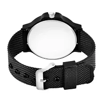 Stylish Black PU Analog For Men-thumb1