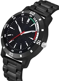 Stylish Black PU Analog For Men-thumb2