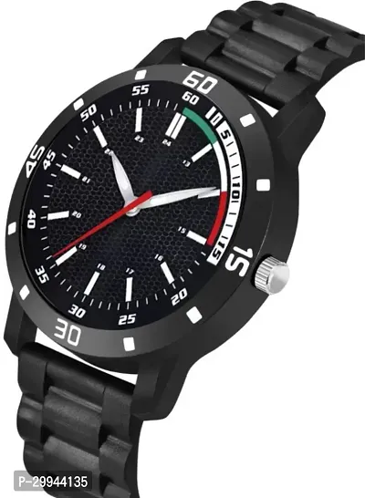 Stylish Black PU Analog For Men-thumb3