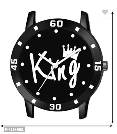 Stylish Black PU Analog Watch For Men-thumb3