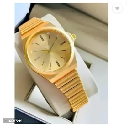 Stylish Golden Metal Analog Watches For Women-thumb3