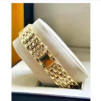 Stylish Golden Metal Analog Watches For Women-thumb3