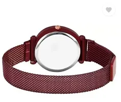 Stylish Red Metal Analog Watches For Women-thumb3